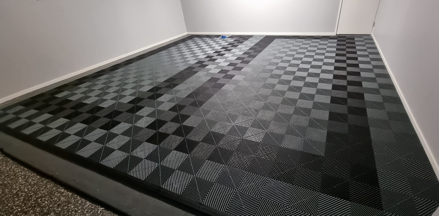Double Garage Modular Floor Tile Package Set