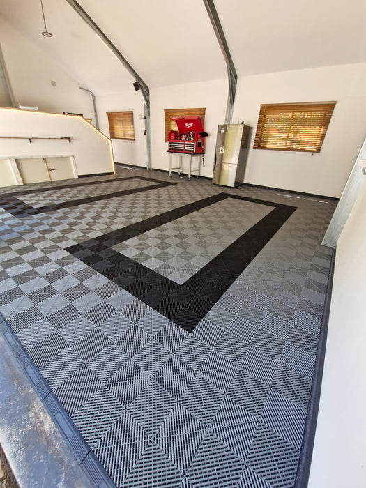 Double Garage Modular Floor Tile Package Set
