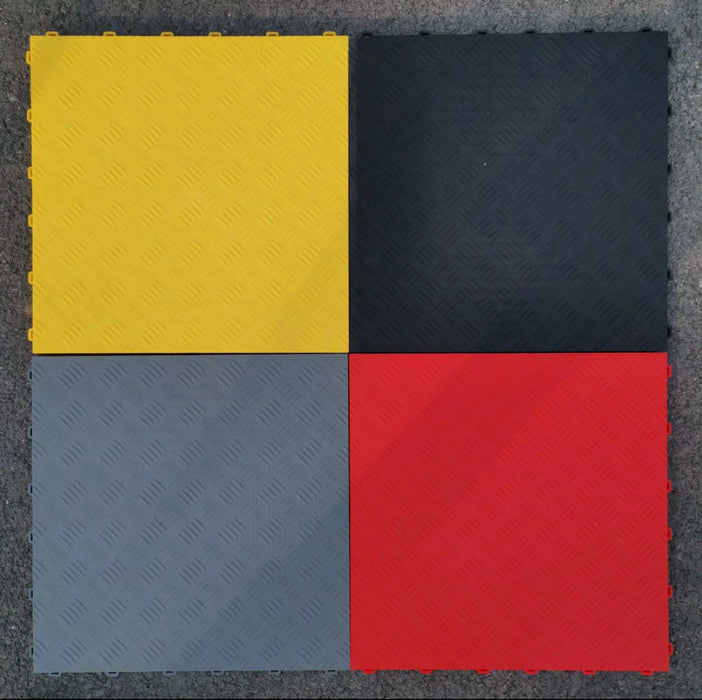 "SOLID DECK FLOOR TILES" OMG Pro Tiles  Interlocking floor tiles.