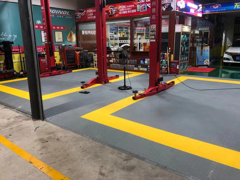 "SOLID DECK FLOOR TILES" OMG Pro Tiles Interlocking floor tiles.