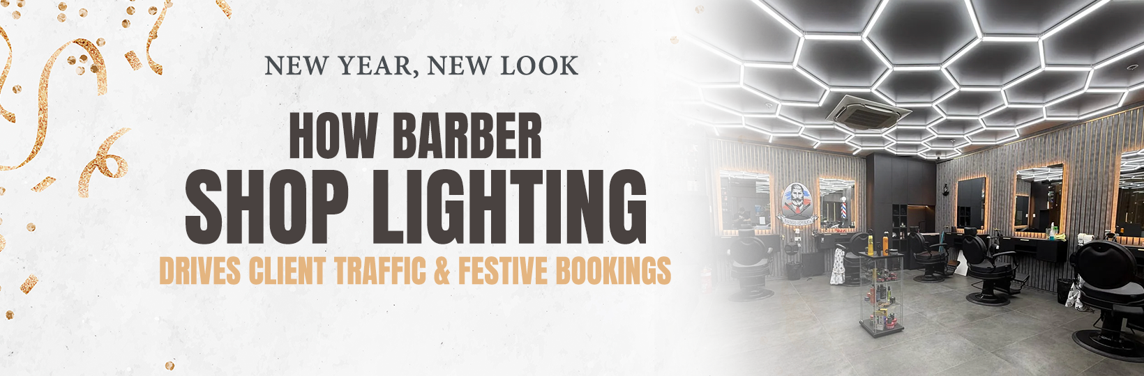 New Year, New Look: How Barber Shop Lighting Drives Client Traffic and Festive Bookings