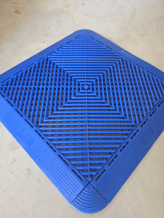 Interlocking Garage Floor Tile Edges & Corner Pieces – Finishing Trim Edge Ramp for Modular Flooring