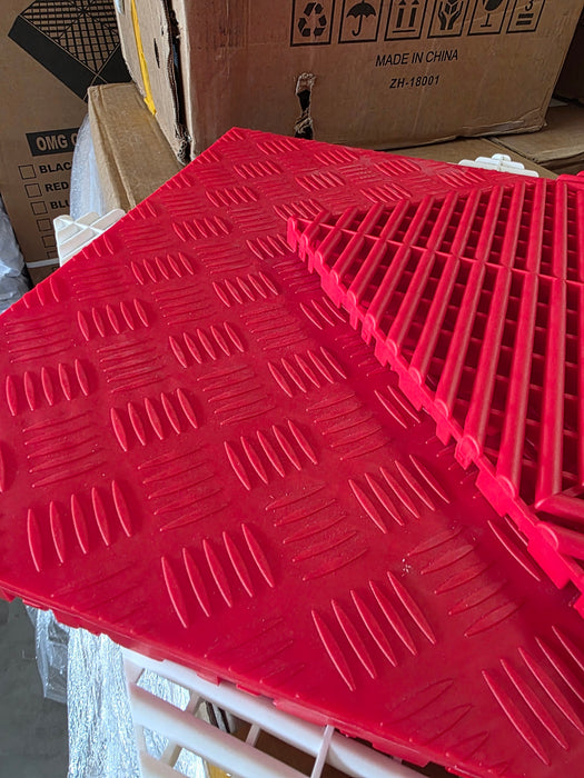 OMG PRO Solid Deck Interlocking Garage Floor Tiles – Heavy-Load, Non-Slip Surface