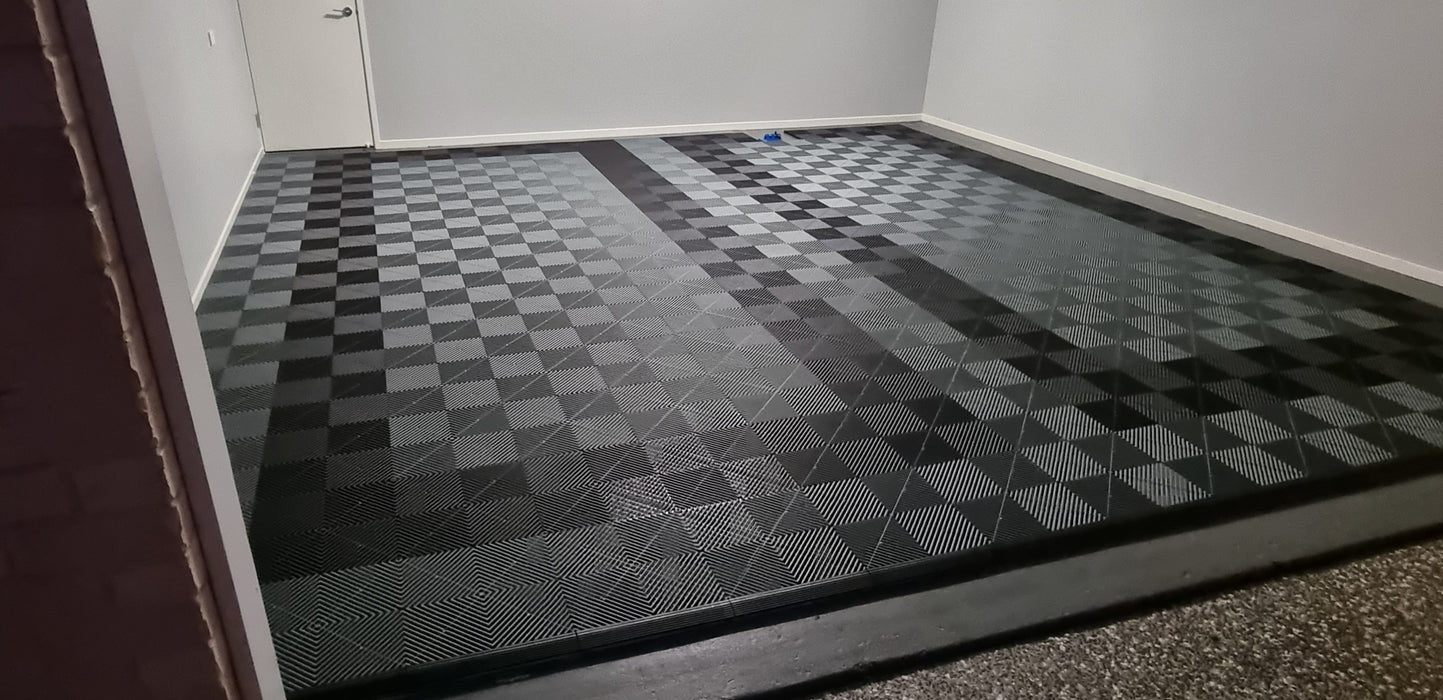 Double Garage Modular Floor Tile Package Set