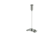 Metal suspension mount with round pole and square base plate