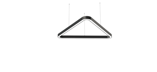 Triangular metal frame stand with vertical center support bar