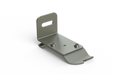 Metal wall-mount bracket with mounting plate and two screw holes, dark gray finish