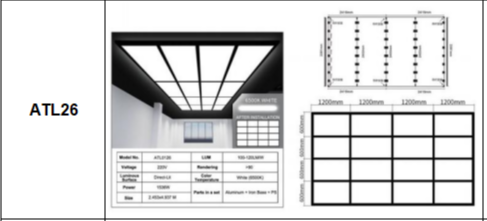 LED 16x Grid Light Panel ATL26