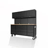 1.8M ( 72" ) Stainless or Black Top Workstation Cabinet & Pegboard Tool Box