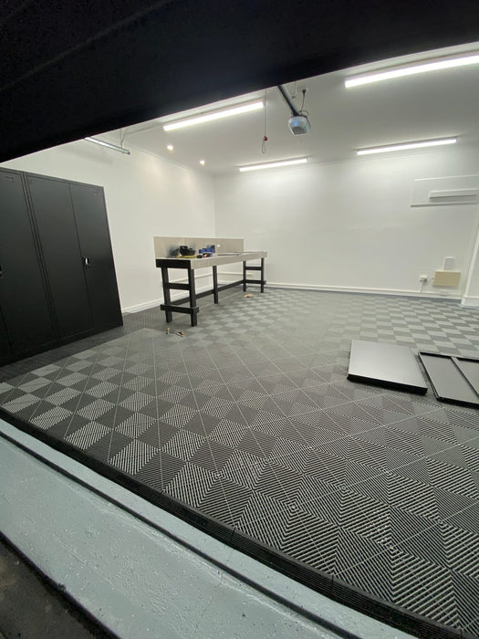 Double Garage Modular Floor Tile Package Set