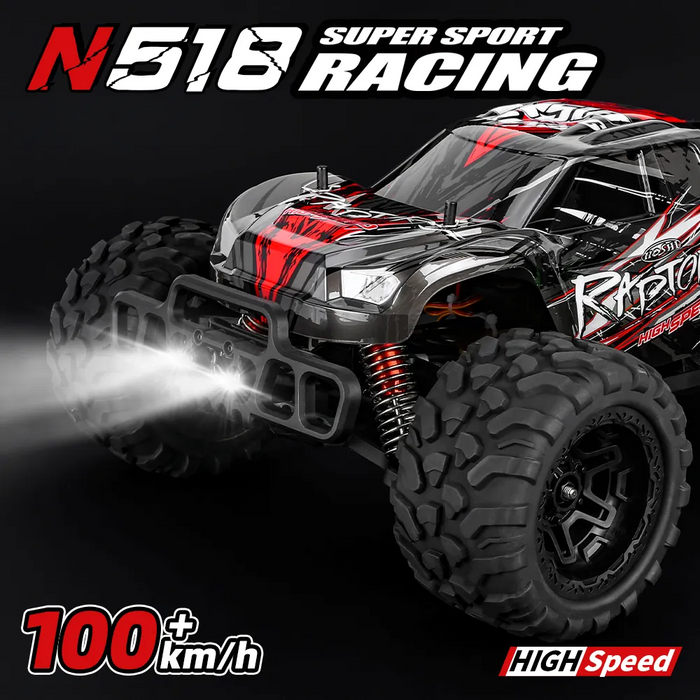 N518 Raptor II: 1/8 Scale Brushless RC Car for Off-Road Adventures ...