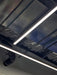 Straight LED linear light bar with metal housing and bright white strip