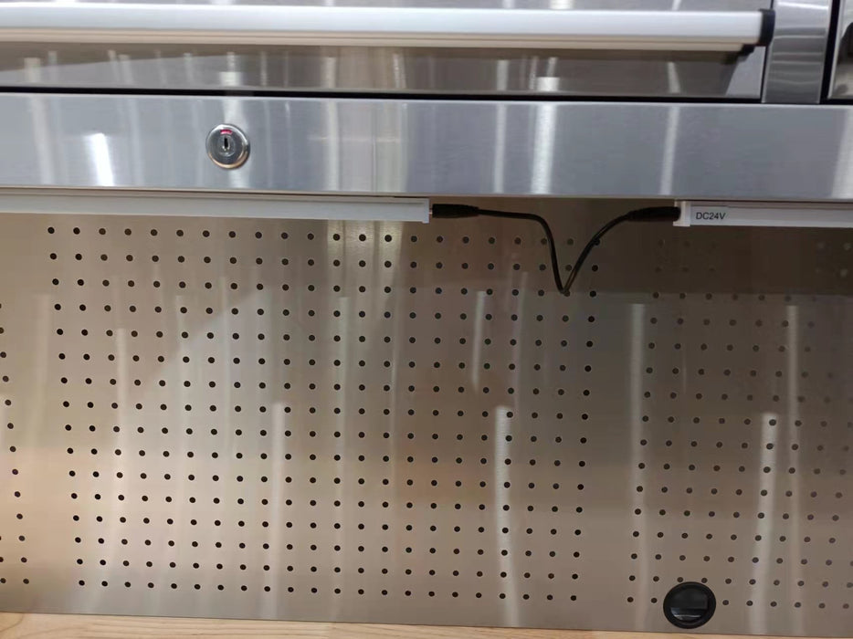 1.8M ( 72" ) Stainless Top Workstation Cabinet & Pegboard Tool Box