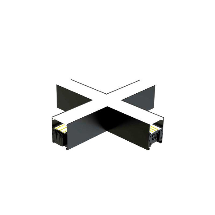 APL58 X-corner junction component with black housing and visible terminal connections